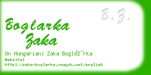 boglarka zaka business card